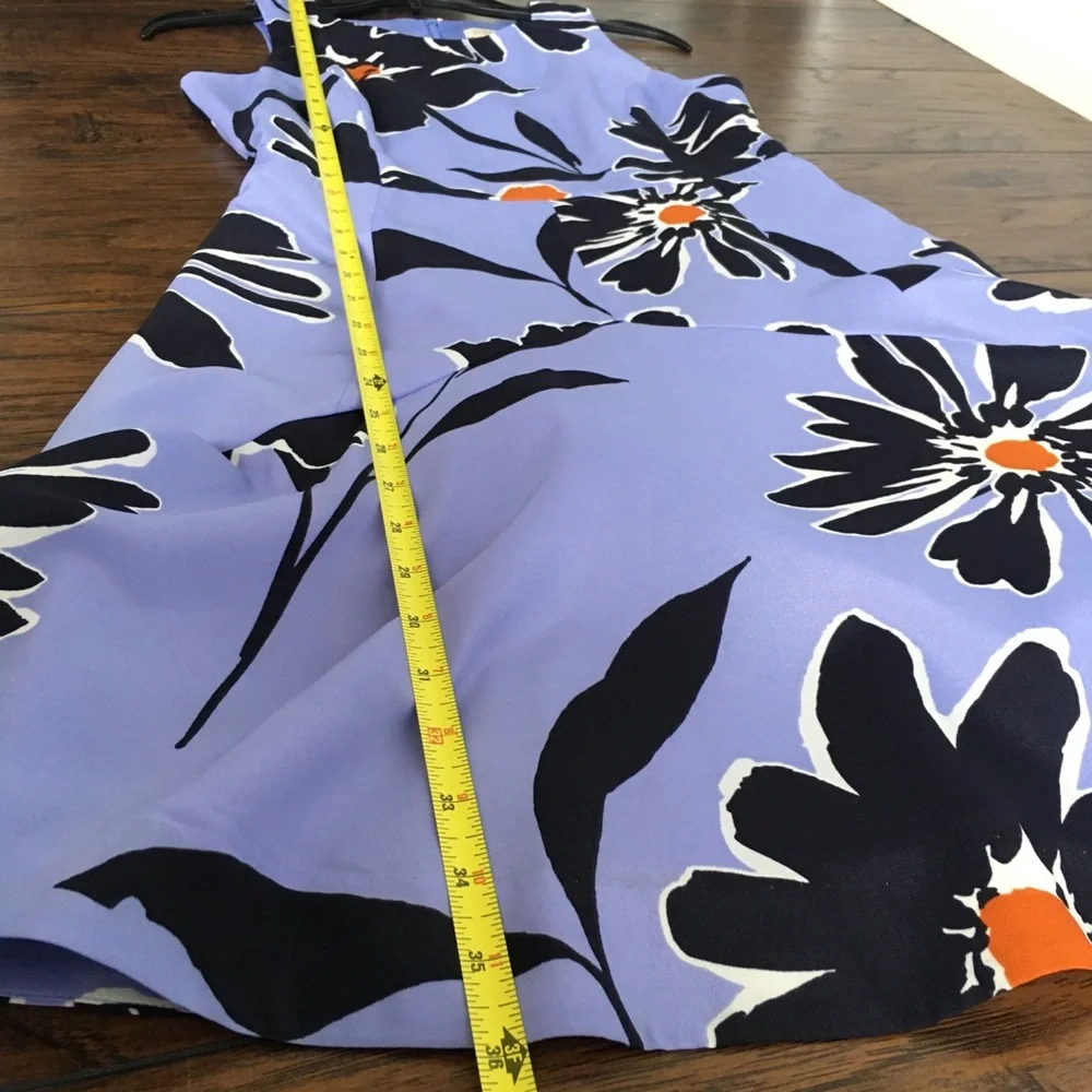 J crew | purple floral fit and flare dress - Picture 10 of 13